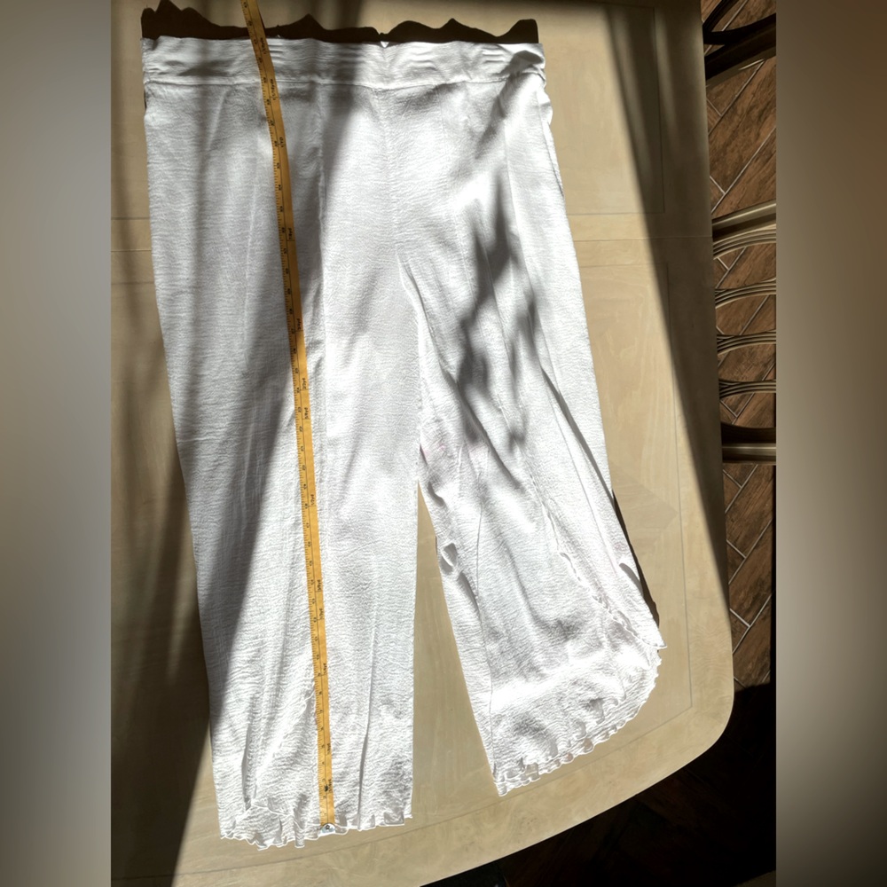 Soft Surroundings White Gauze Pants